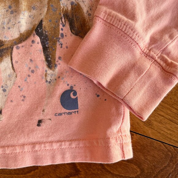 Carhartt pink horse shirt 4T - Picture 4 of 6